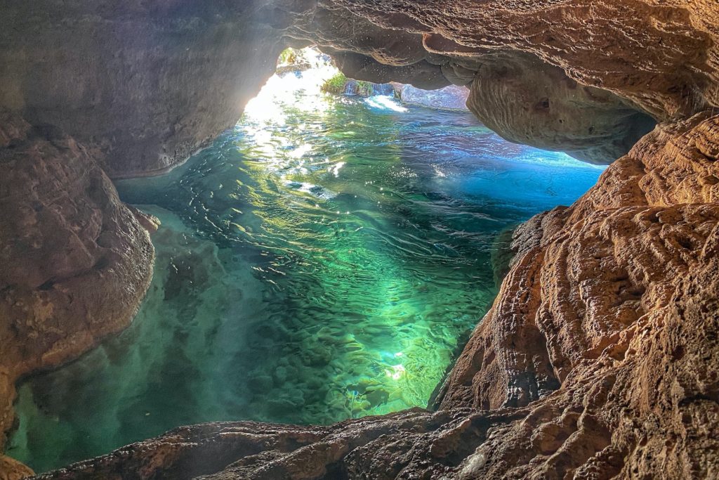 Waterfall Fossil Creek Cave