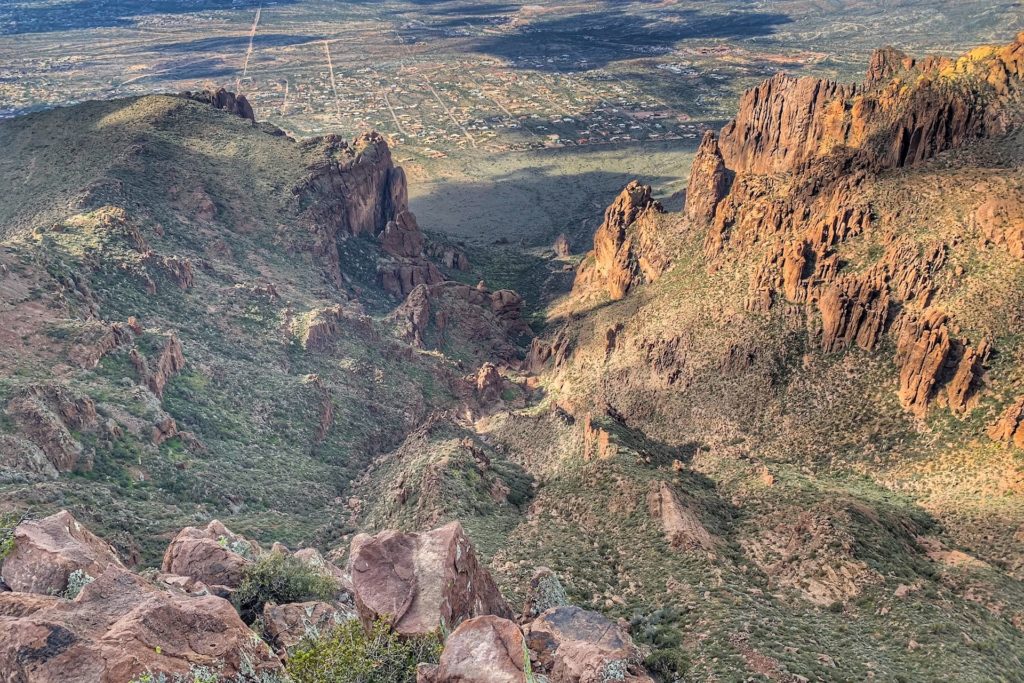 Flatiron Via Siphon Draw Trail Hike Superstition Mountains Inspire