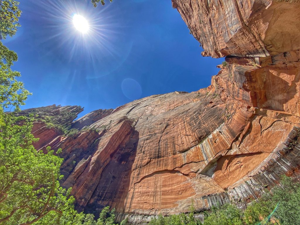 Zion Bucket List Upper Emerald Pools Cliffs