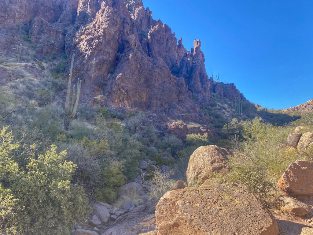 Peralta Trail to Fremont Saddle & Weavers Needle Hike Phoenix