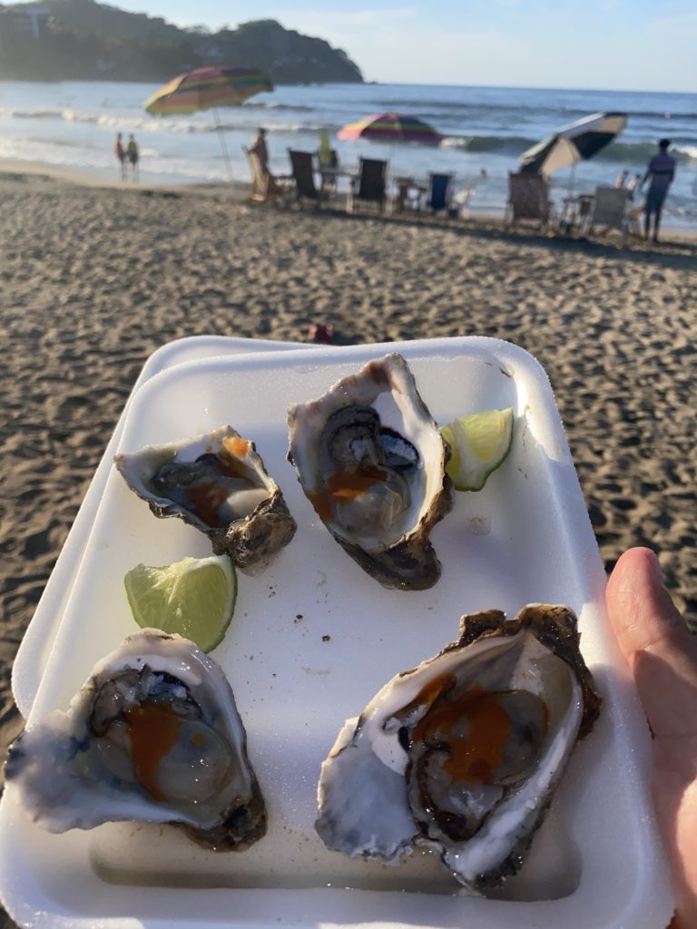 Sayulita fresh shucked oysters