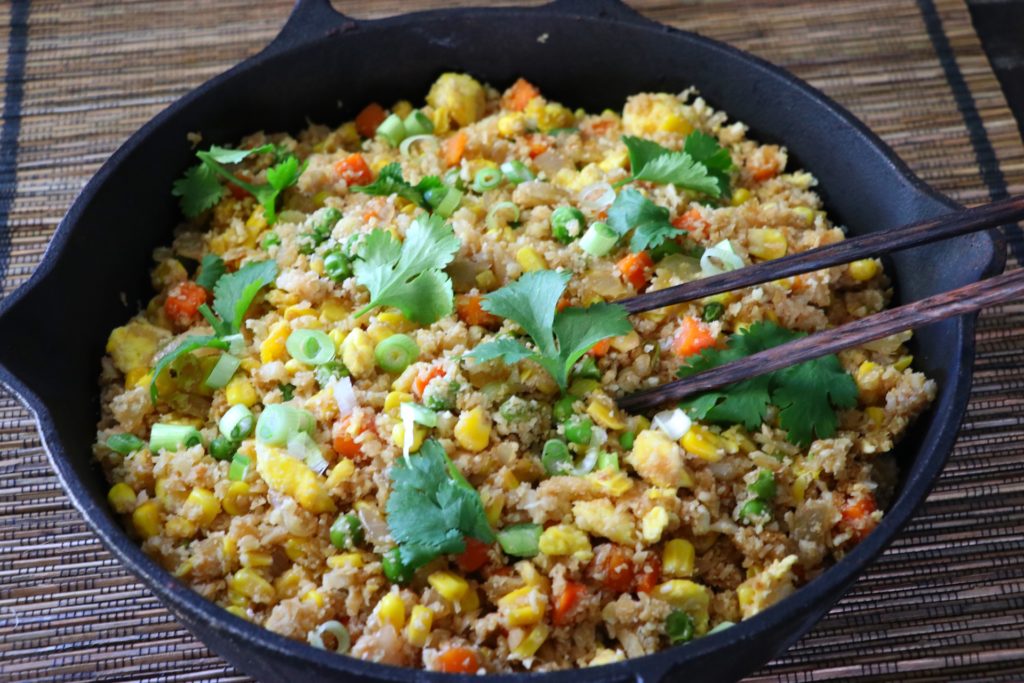 Easy cauliflower fried rice recipe