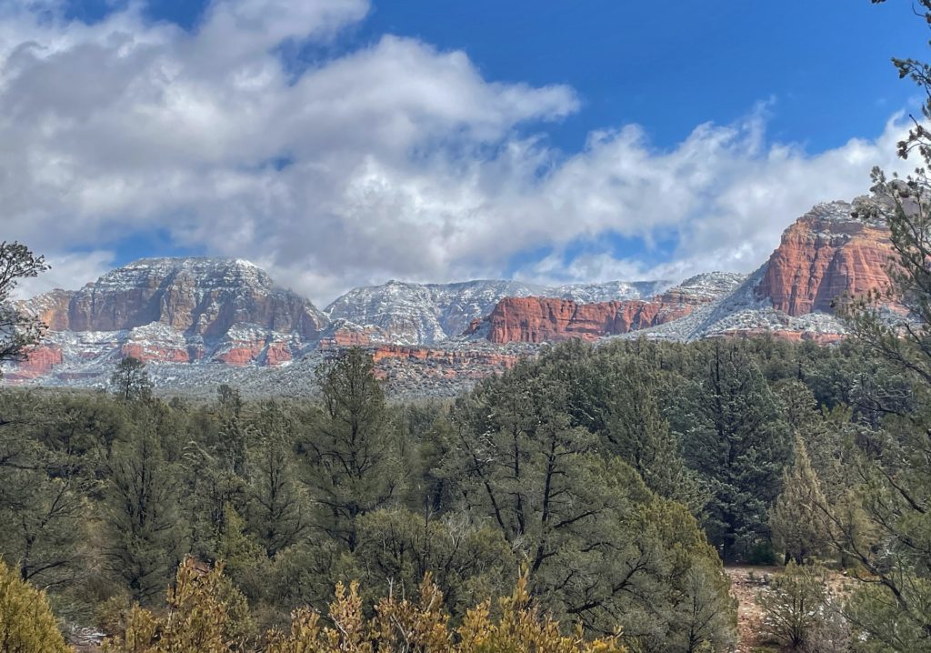 Snowfall in Sedona