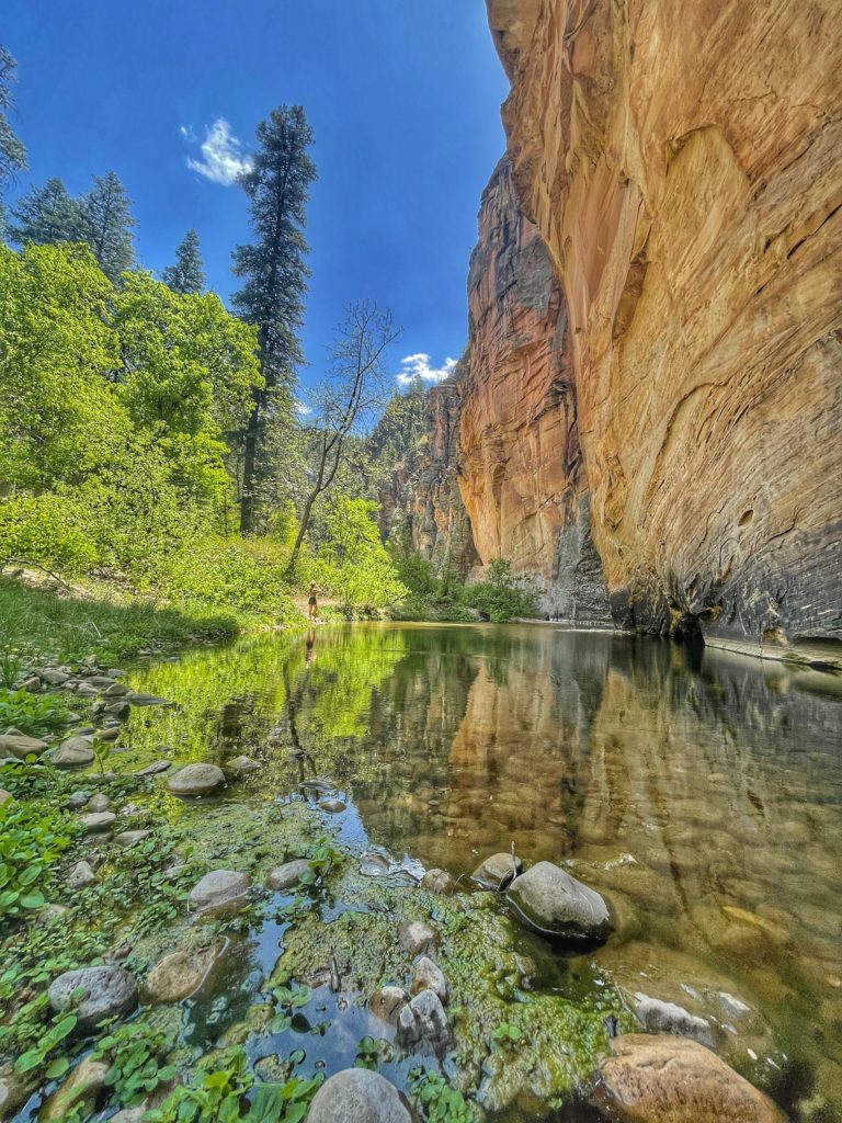 West Clear Creek Wilderness Trail Hike Tramway Trail Hanging Gardens hike