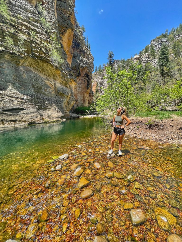 West Clear Creek Wilderness Trail Hike Tramway Trail Hanging Gardens hike