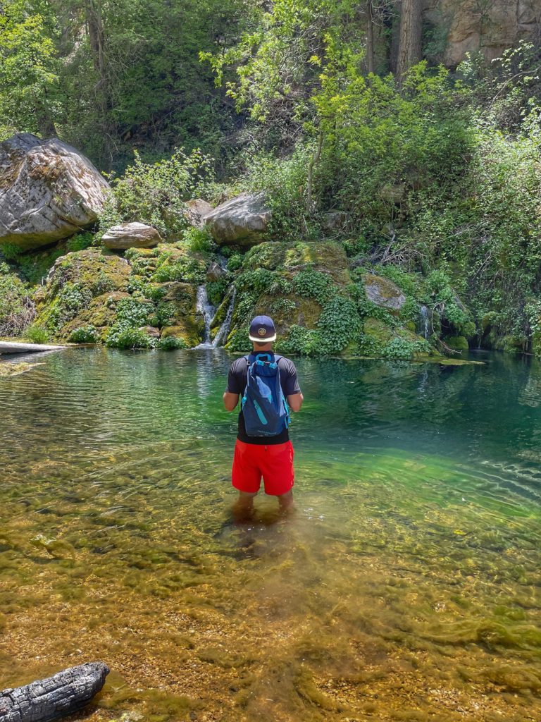 West Clear Creek Wilderness Trail Hike Tramway Trail Hanging Gardens hike