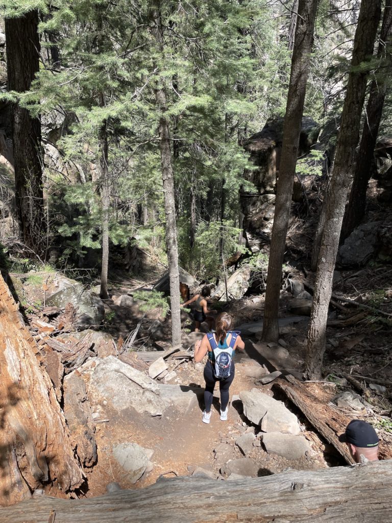 West Clear Creek Wilderness Trail Hike Tramway Trail Hanging Gardens hike