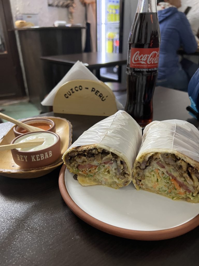 Best After Bar Food in Cusco Rey Kebab